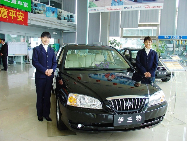 在北京现代汽车销售服务有限公司销售部工作的毕业生